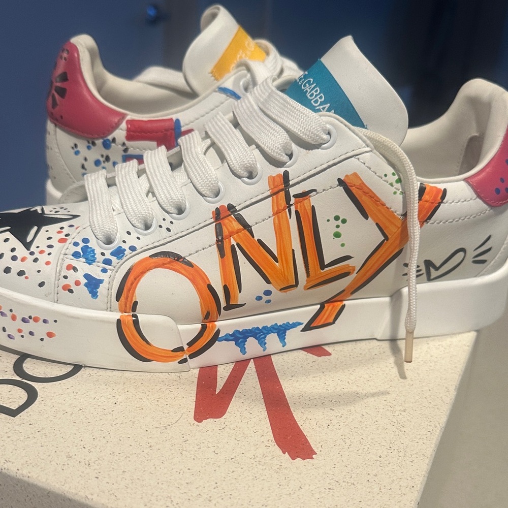 Dolce & Gabbana Multicolor Artistic Sneakers